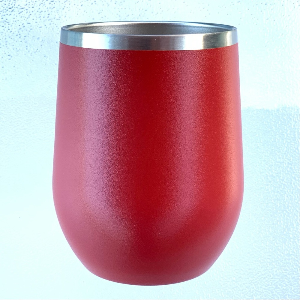 Drink Up Grinches Red Stainless Steel Stemless Wine Tumbler by Polar Camel - Picture 2 of 5